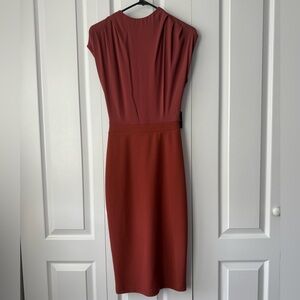 Express Rust Midi Dress